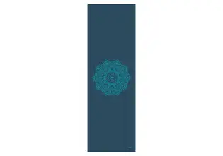 Килимок для йоги Bodhi Leela Mandala петроль — бірюзова мандала 183x60x0.45 см