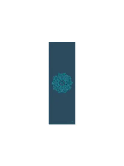 Килимок для йоги Bodhi Leela Mandala петроль — бірюзова мандала 183x60x0.45 см