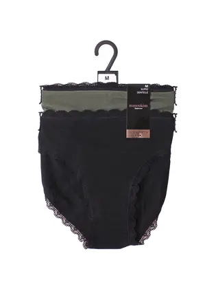 Труси Manoukian SLIPS X2 FEMME чорний, хакі L