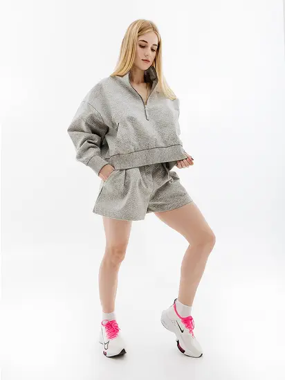 Кофта Nike W NSW TP TFADV QZ NKFWD, сірий
