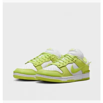 Кросівки Nike W DUNK LOW TWIST, білий з салатовим