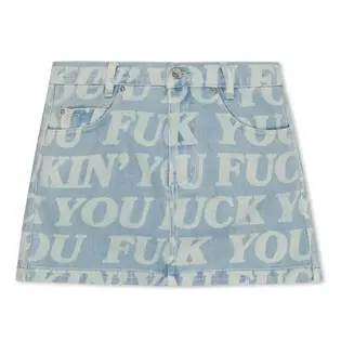 Спідниця RipNDip FUCKIN FUCK DENIM MINI SKIRT