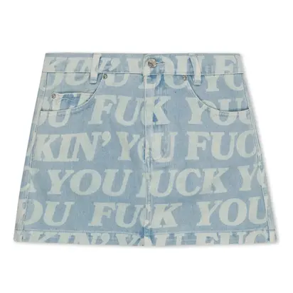 Спідниця RipNDip FUCKIN FUCK DENIM MINI SKIRT