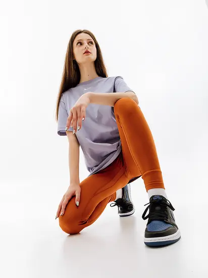 Лосини Nike W NK ONE DF MR TGT, помаранчевий