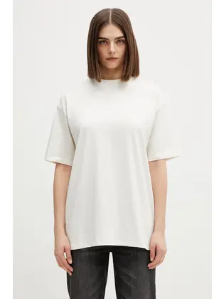 Футболка W TNF ESSENTIAL SIMPLE DOME OS SS TEE TNF THE NORTH FACE L Бежевий