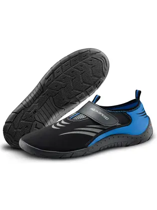 Аквашузи Aqua Speed AQUA SHOE MODEL 27B 7607 чорний, сірий, синій Уні 35 , Цвет чорний, сі