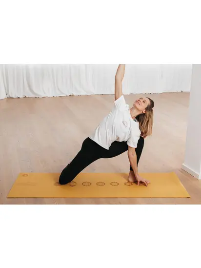 Килимок для йоги Leela Chakralign Bodhi манго 183x60x0.45 см