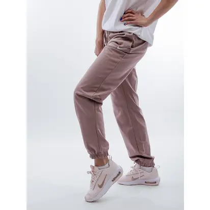 Штани Nike W NSW JRSY EASY JOGGER, бежевий