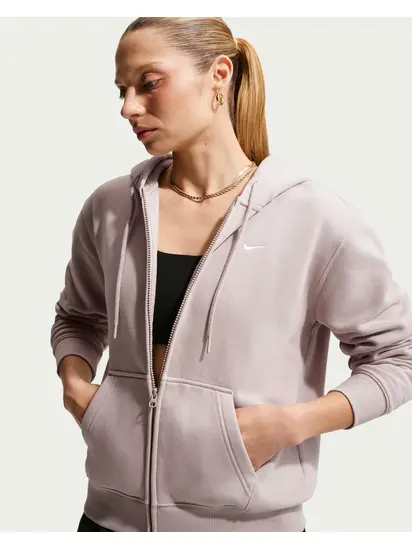 Толстовка Nike W STDO FLC MW STD FZ HDY, світло-рожевий