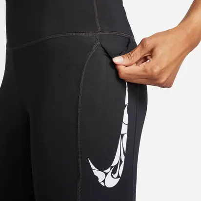 Легінси жіночі Nike Fast Mid-Rise 7/8 Running Leggings With Pockets Black