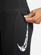 Легінси жіночі Nike Fast Mid-Rise 7/8 Running Leggings With Pockets Black