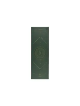 Килимок для йоги Bodhi Leela Yantralign - Янтра Forest Green 183x60x0.45 см