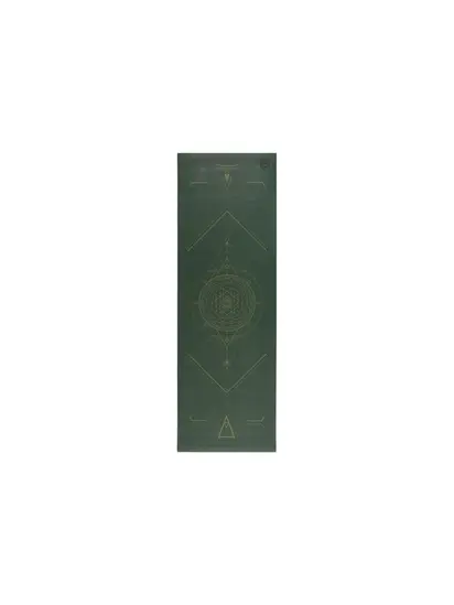Килимок для йоги Bodhi Leela Yantralign - Янтра Forest Green 183x60x0.45 см