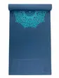 Килимок для йоги Bodhi Leela Mandala петроль — бірюзова мандала 183x60x0.45 см