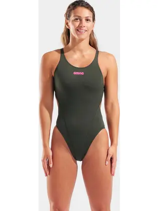 Купальник закритий для жінок Arena TEAM SWIMSUIT SWIM TECH SOLID темно-зелений