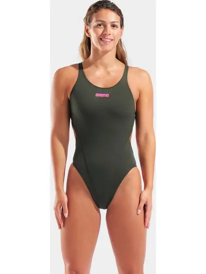 Купальник закритий для жінок Arena TEAM SWIMSUIT SWIM TECH SOLID темно-зелений