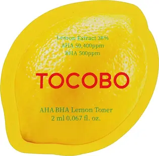 TOCOBO Кислотний тонер з AHA, BHA та екстрактом лимона для оновлення шкіри, 2 мл