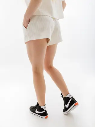 Шорти Nike W NSW RIB JRSY SHORT, бежевий