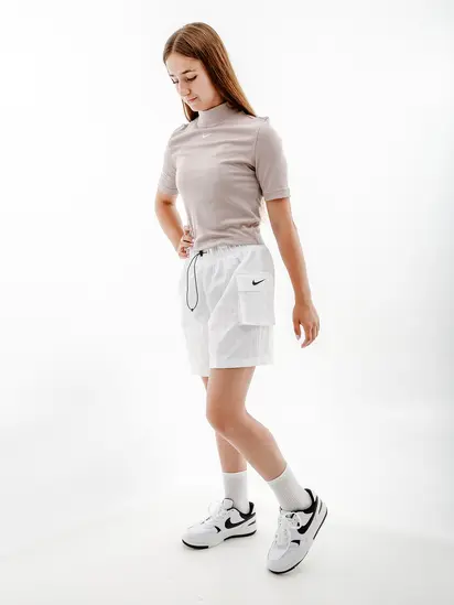 Шорти Nike W NSW ESSNTL WVN HR SHORT, білий