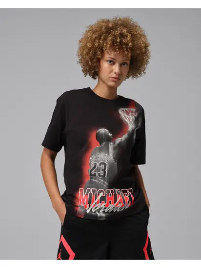 Футболка Jordan W SPT DF SS GFX TEE HTG, чорний