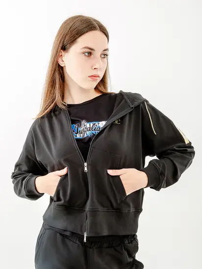 Спортивний костюм AUSTRALIAN GOLD TAPE ELASTIC FLEECE TRACKSUIT, чорний