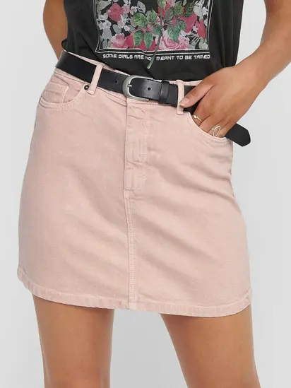 Спідниця ONLROSE A-SHAPE COLOR SKIRT PNT 15204340 Rose Smoke ONLY Розовий