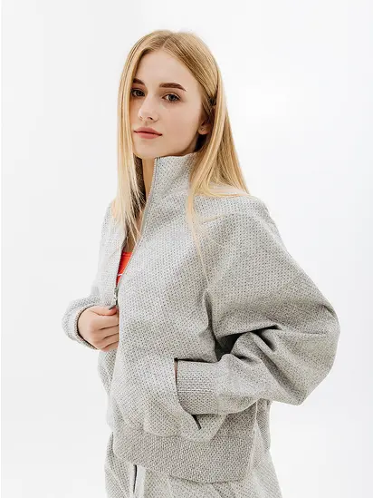 Кофта Nike W NSW TP TFADV QZ NKFWD, сірий