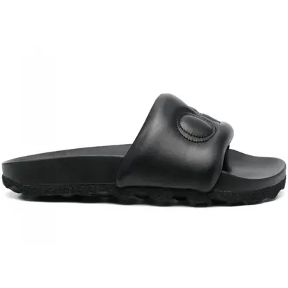 Шльопанці OFF-WHITE BOOKISH LEATHER SPONGE SLIDER