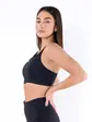 Топ Nike W NK DF SWSH ZIP FRONT BRA, чорний