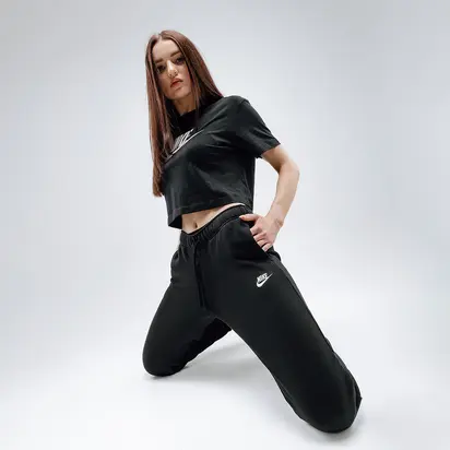 Штани Nike W NSW CLUB FLC MR PANT STD, чорний