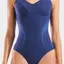 Купальник закритий для жінок Arena SHIMMERING SWIMSUIT U BACK синій