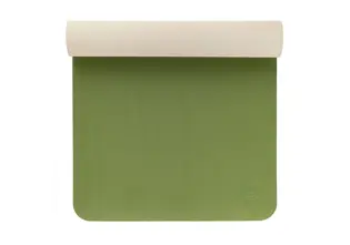 Килимок для йоги TPE Flow Bodhi 183x60x0.5 см оливковий/піщаний