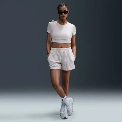 Шорти жіночі Nike Sportswear Chill Terry Beige
