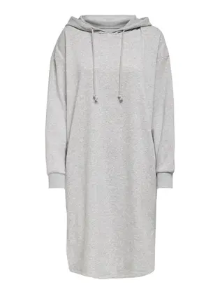 Сукня PGSWEET L/S HOODIE DRESS SWT 15236975 Light Grey Melange ONLY L Сірий