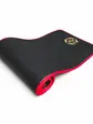 Килимок для фітнесу та пілатесу Urban Fit Canvas чорний з червоною окантовкою 183×61×1.5 см Amber