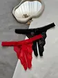 Трусики з вільним доступом та бантиком, червоний