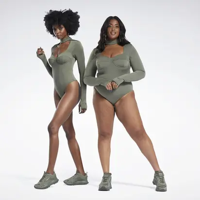 Боді Reebok x Cardi B Bodysuit, хакі