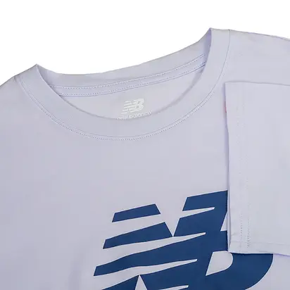 Футболка New Balance Essentials Stacked Logo, шт, білий
