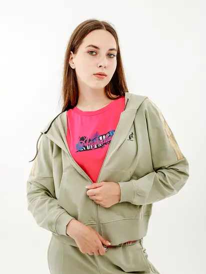 Спортивний костюм AUSTRALIAN GOLD TAPE ELASTIC FLEECE TRACKSUIT, зелений