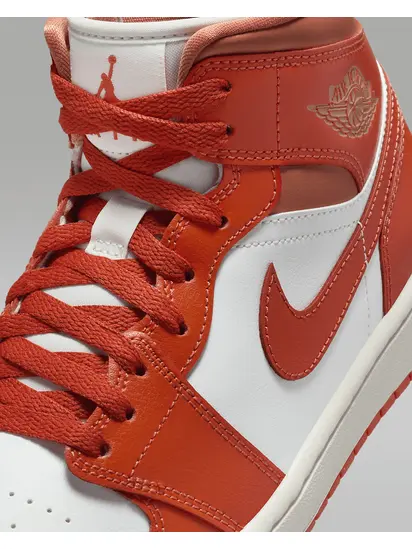 Кросівки жіночі Air Jordan 1 Mid Orange/White