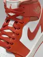 Кросівки жіночі Air Jordan 1 Mid Orange/White
