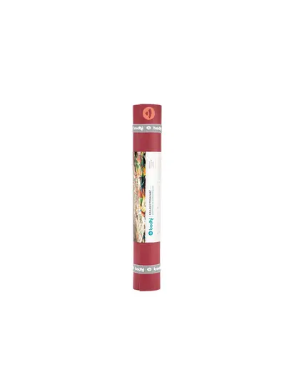 Килимок для йоги Bodhi Rishikesh Premium 60 XL бордовий 200x60x0.45 см