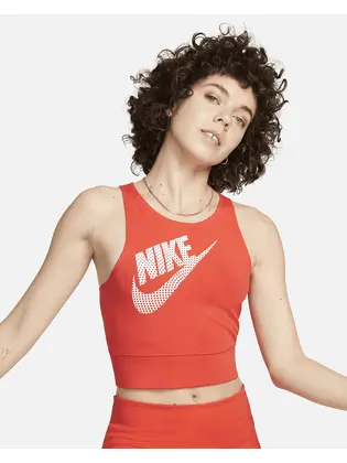 Топ Nike W NSW TANK TOP DNC, помаранчевий