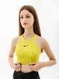 Топ Nike W NK DF SWSH HN BRA, салатовий